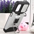 thumbnail image 6 of for Samsung Galaxy A13 5G (Not 4G) Sliding Window Case with Card Holders, Cover with Slide Camera Protection Built-in Magnetic Kickstand Case for Samsung Galaxy A13 5G TC Silver, 6 of 6