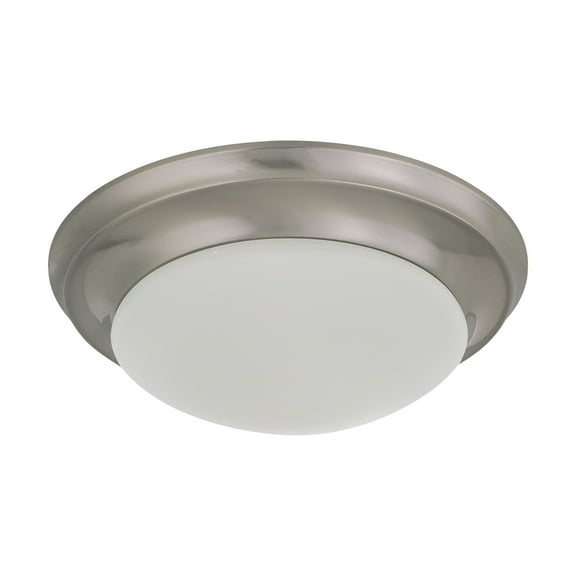 Nuvo Lighting 60/3271 One Light Flush Mount w/ Frosted Glass Brushed Nickel