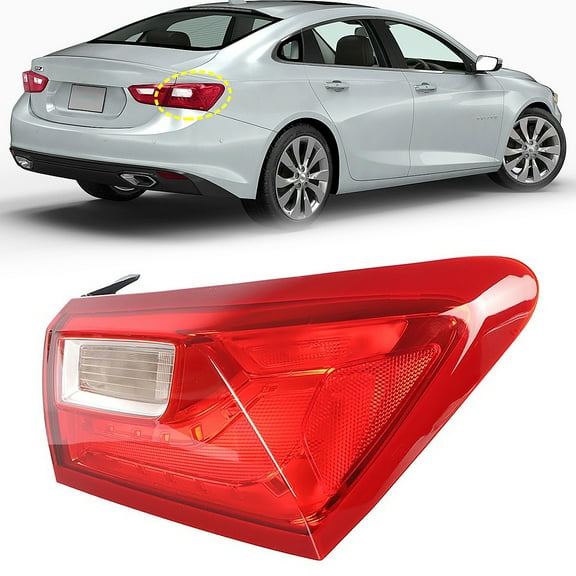 Tail Light Lamp Housing Assembly (Rear Right Passenger Side) Fit for Chevrolet Malibu 2016-2020