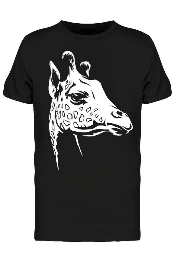 White Giraffe Silhouette T-Shirt Men -Image by Shutterstock, Male 3X-Large