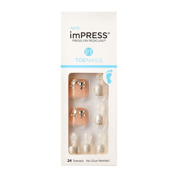 KISS imPRESS Press-on Pedicure - Lazy Days IMT01X