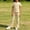 Yellow, variant on Lumosvexa Girls Summer Outfits 2 Piece, Short Sleeve Knitted Top and Flare Pant Striped Print Fall Soft Breathable Home Sets Yellow 10-12