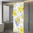 thumbnail image 3 of Yellow Watercolor Floral Window Privacy Film, Spring Flower Abstract Art Static Cling UV Sun Blocking Heat Control Window Tint Day and Night, Non-Adhesive One Way Windows Privacy Cover 29.5''x78.7'', 3 of 7