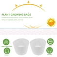 thumbnail image 3 of Non-woven Plant Bag Seedling Grow Bags Fabric Planter Posie Pots Vegetable Porch Flower Flowerpot White 20 Pcs, 3 of 6