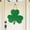 L, variant on HOARBOEG St. Patrick's Day Door Hanger, Shamrock Wooden Welcome Sign for Front Door, Farmhouse Holiday Decor with Jute Rope, 11.8x11.8in Green Clover Decoration