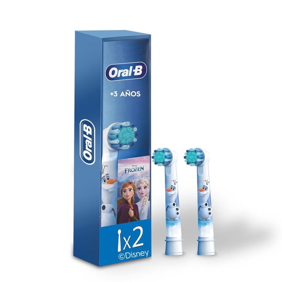 Cabezal Redondo de Repuesto para Cepillo Eléctrico Oral-B Disney Frozen 2 pzas