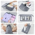 thumbnail image 3 of ZOUYUE Packing Cubes for Travel, 8Pcs Travel Cubes Set Foldable Suitcase Organizer Lightweight Luggage Storage Bag, Gray, 3 of 7