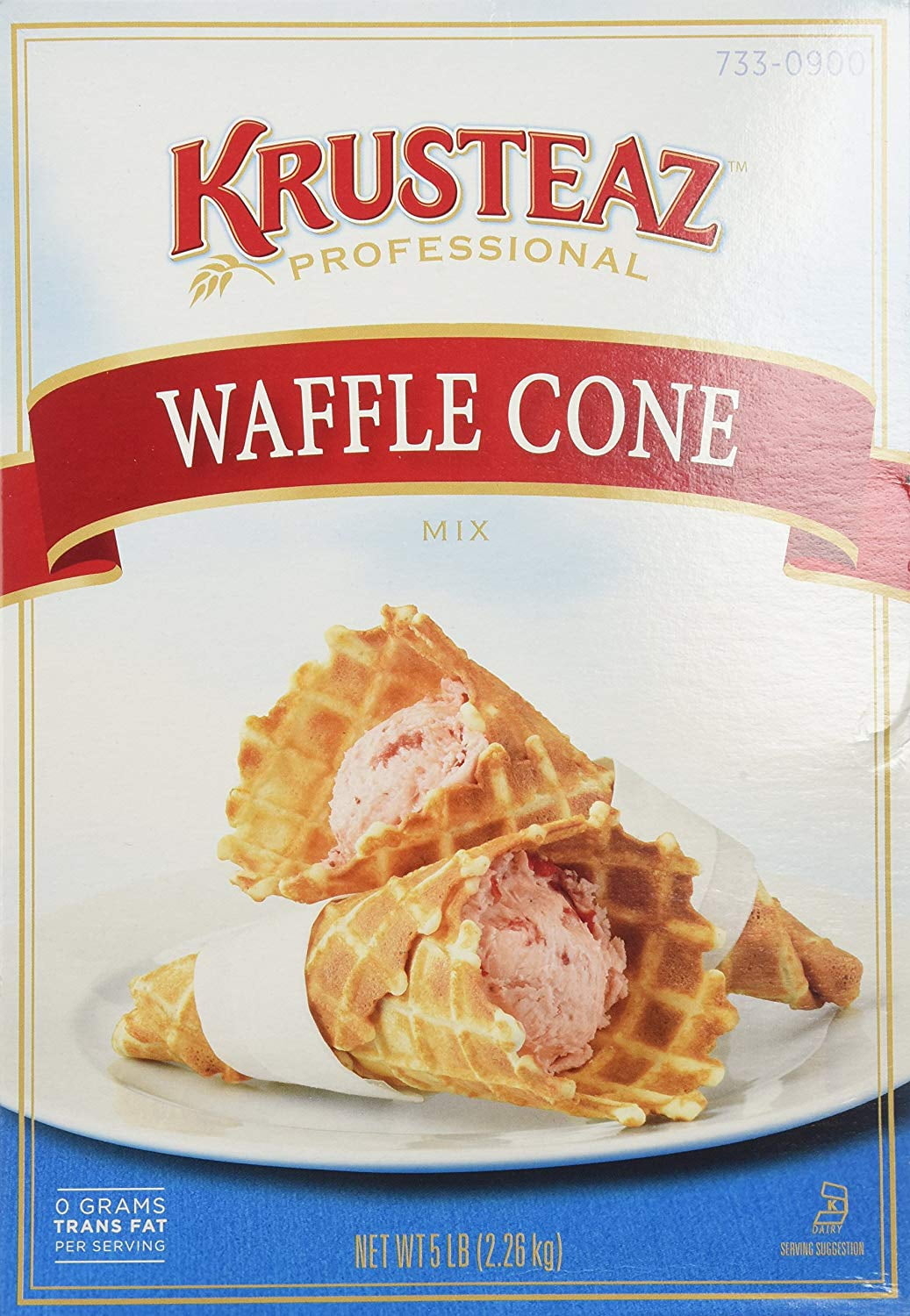 6 PACKS Krusteaz WAFFLE CONE Mix 5lb (2 Bags) Restaurant Quality
