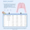 thumbnail image 5 of Nyeemya Baby Girls Long Sleeve Single Button Knit Bolero Cardigans Flower Ruffle Cover Up Sweater Red 120, 5 of 5