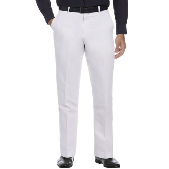 Pantalones de Vestir Perry Ellis Portfolio Essentials Mezcla de Lino