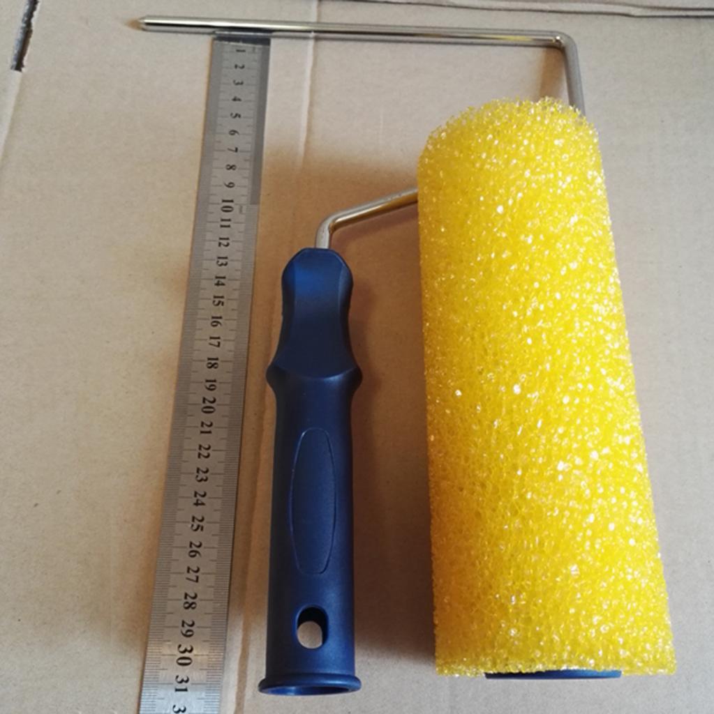 Yellow Sponge Painting Roller Brush Sleeve Wall Texture Decoration Tool DIY, Other