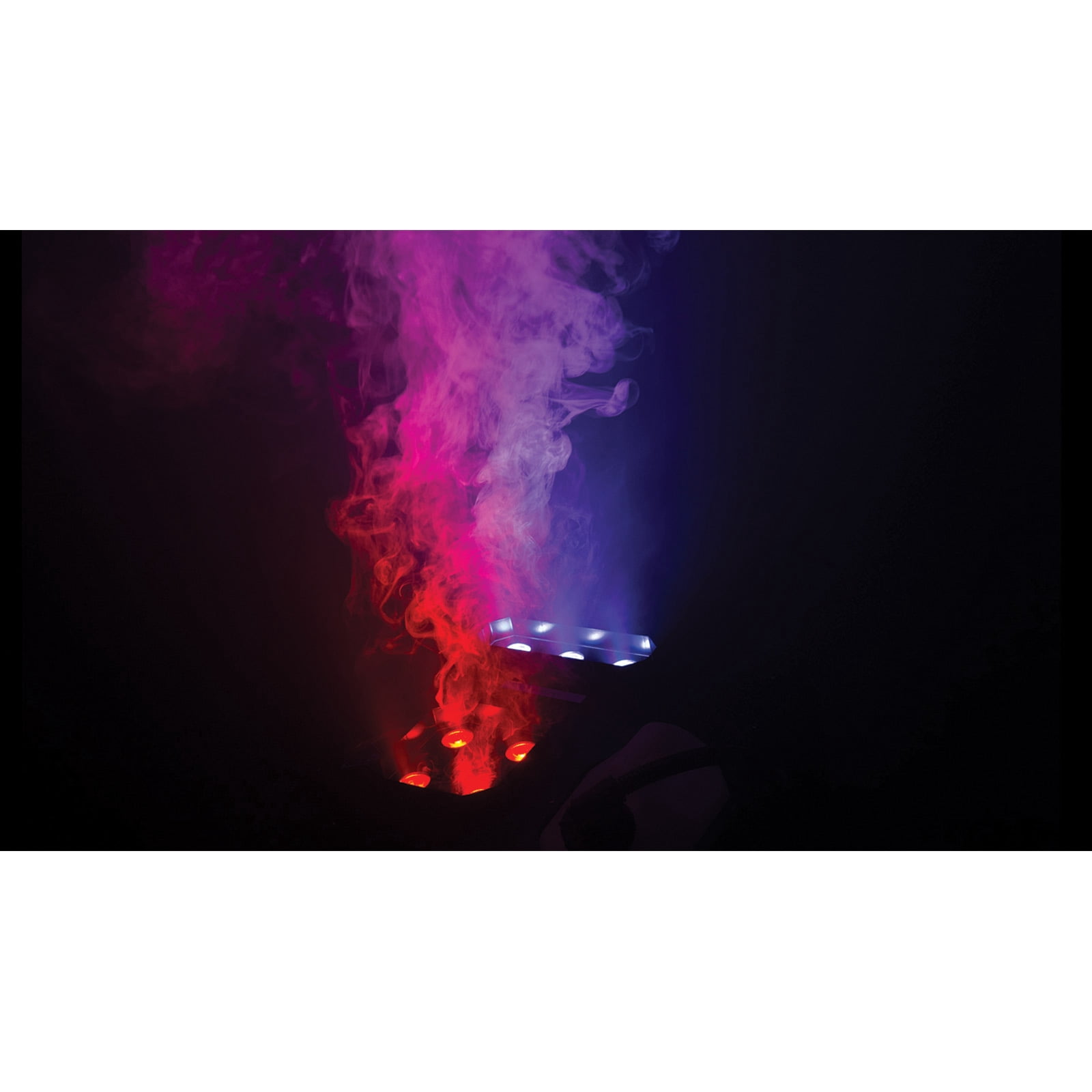 Chauvet DJ Geyser P7 RGBA+UV Pyrotechnic-Like Fog Machine with Utility Case & Quick Dissipating Fog Fluid Package