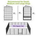 thumbnail image 3 of SunsGrove Dog Playpen with 3 Wider Doors, Heavy Duty Anti-Rust Pet Pen for Indoor, Courtyard, RV Camping for Large Dogs,45'' 24 Panels,Black, 3 of 10