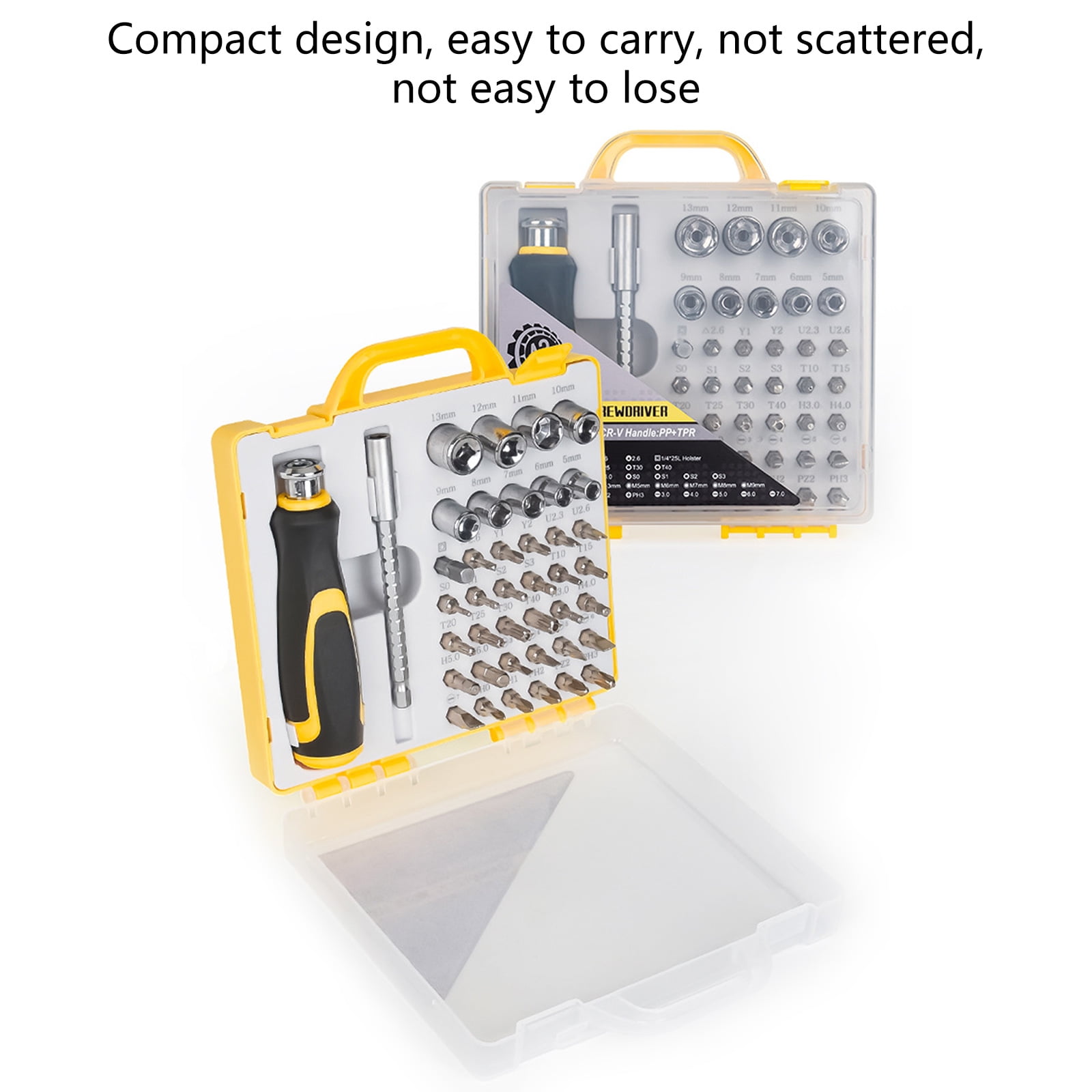 KUFptva Screwdriver Bit Socket Set 42 in 1 Ratcheting Screwdriver Set with Case Multipurpose Tool for Professional Screwdriver Set