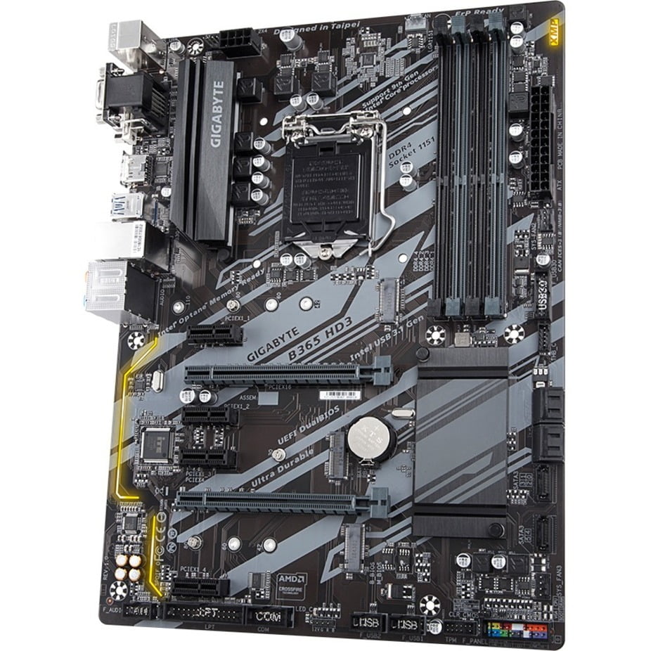Gigabyte Ultra Durable B365 HD3 Desktop Motherboard, Intel Chipset