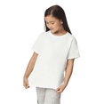 thumbnail image 2 of Gildan Youth DryBlend Short Sleeve T-Shirt, Youth Activewear T-Shirt, White, XS, 2 of 5
