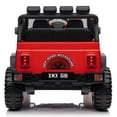 thumbnail image 4 of Joyracer 12V Kids Ride On Truck Car with Parent Remote Control & 2 Seater,2* 55W Motor,9 AH Battery Powered Toy Car with Spring Suspension,3 Speeds,LED Lights,Bluetooth Music for Girl Boy, Red, 4 of 8