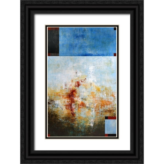 Springet, Mike 13x18 Black Ornate Wood Framed with Double Matting Museum Art Print Titled - Phase 6