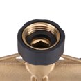 thumbnail image 3 of Conector de grifo de manguera de 3/4 de pulgada, divisor de tubo de manguera de 4 vías de latón, divisor de boquilla de tubo de manguera Conectores de grifo para riego de jardí Jardinería Fugacal no, 3 of 5