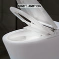 thumbnail image 5 of Smart Toilet Bidet Combo with Self-Cleaning Nozzle,Upmarket Compact Dual Flush Toilet 1/1.28 GPF,Tank less toilet with Foot Sensor Flush Night Light,Knob Control,Power Outage Flushing, 5 of 8