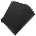 thumbnail image 2 of 6pcs Non-slip PVC Placemats for Home with Black Color and Smooth Surface Safe and Heat Resistant, 2 of 6