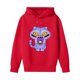 thumbnail image 4 of Moonsky Sudadera con capucha y cordón HUNTRX, estampado de grupo de chicas coreanas, jersey corto, suave y cómodo, top de manga larga para primavera y otoño. Rojo 160, 4 of 5