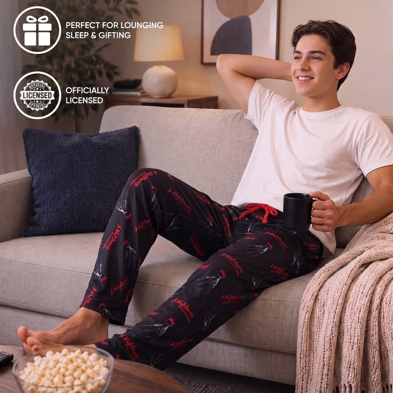Bioworld A Nightmare On Elm Street Men's Pajama Pants, Horror