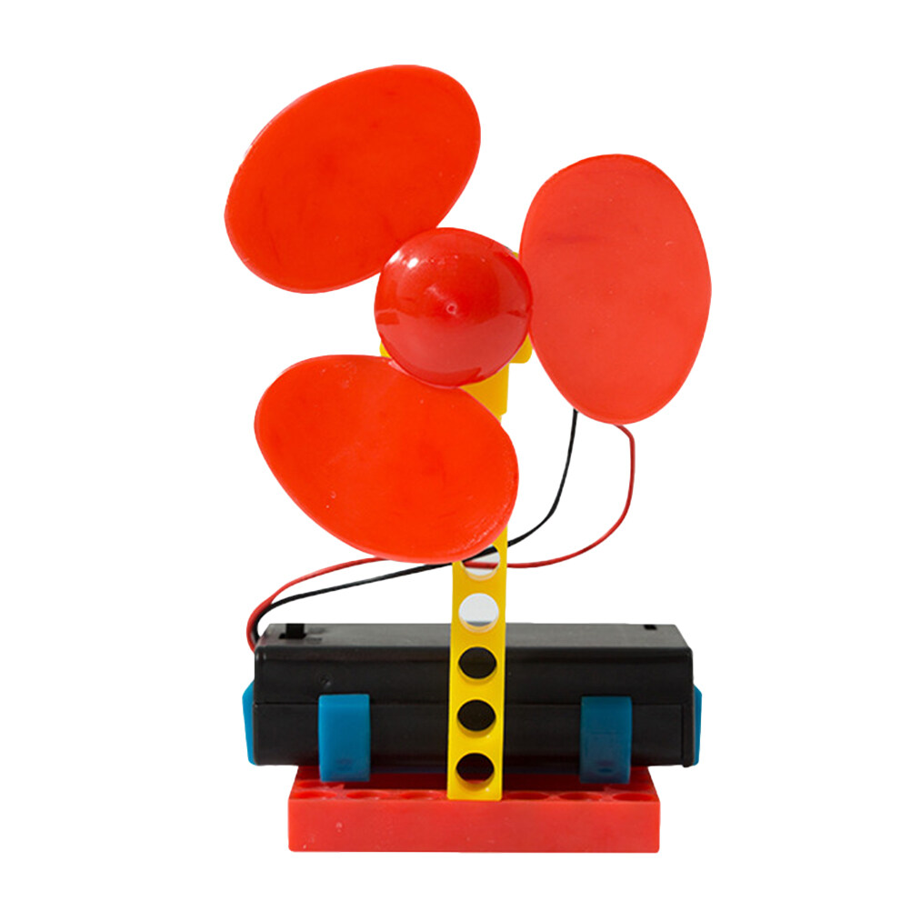 1 Set Kids DIY Wind Generator Assemble Toy Electric Learning Kit
