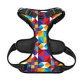 thumbnail image 5 of XMXY No Pull Dog Harness, Abstract Colorful Geometric Adjustable Reflective Pet Harness with Oxford Vest, X-Large Size, 5 of 8