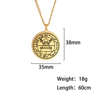 TEAMER Protection Secret Seal of Solomon Jewelry Wealth Fortune Amulet Pendant Necklace
