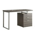 thumbnail image 1 of Coaster Home Furniture Home Office File Drawer Writing Desk, Weathered Gray, 1 of 5