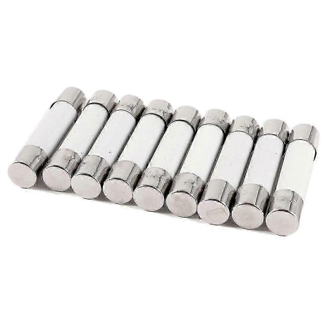 2025 Latest Model 10 Pcs Cylindrical Ceramic Tube Fuses Link 6x30mm 250v 30a
