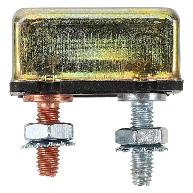 FUTUREORYY 1Set Golden Metal Mini Circuit Breaker for Boat Installation with Auto Reset Function