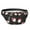 Black Christmas Santa, variant on Fanny Pack Gray Christmas Cardinal Bird Pattern Waist Pack Bag,Running Cross Bag,Waterproof Large Fanny Packs for Women Men for Travel Running Hiking Cycling