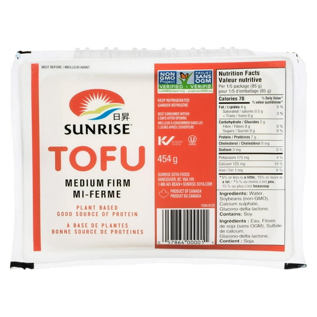 Sunrise Soya Foods Sunrise Medium Firm Tofu