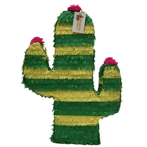 APINATA4U Green & Yellow Color Cactus Pinata Wedding Party Favor Fiesta! 20'' Tall