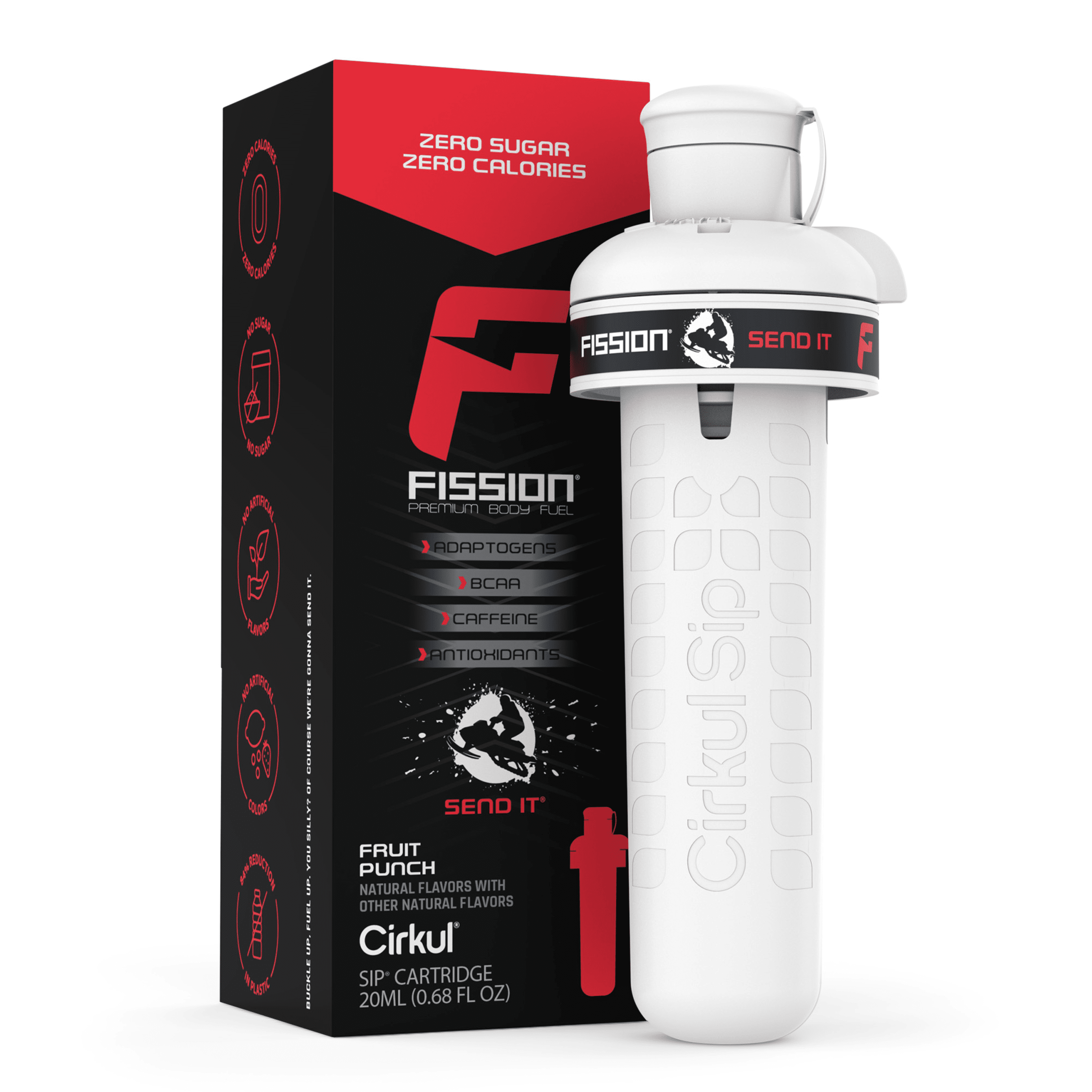 (2 pack) Cirkul Fission Send It Fruit Punch, Flavor Cartridge, Drink Mix, 1-Pack