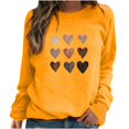 thumbnail image 2 of T-shirt de la Saint-Valentin pour Femmes 2024, Chandails à Col Rond, T-Shirts Décontractés avec Cœur, T-Shirts Graphiques Amples à Manches Longues, Chandails à Enfiler, Hauts Mode pour les Fêtes, T-Shirt, 2 of 6