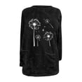 thumbnail image 4 of hotojiny Winter Warm Tops for Women Lounge Fleece Fuzzy Soft Pullover Shirts Comfy Long Sleeve Tops with Pockets, 4 of 4