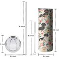 thumbnail image 5 of 20oz Dachshund and Flower Skinny Tumblers Stainless Steel Tumbler with Lid and Straw,Vacuum Insulated Double Wall Travel Tumbler Cups with Cleaning Brush for Coffee,Tea, 5 of 6