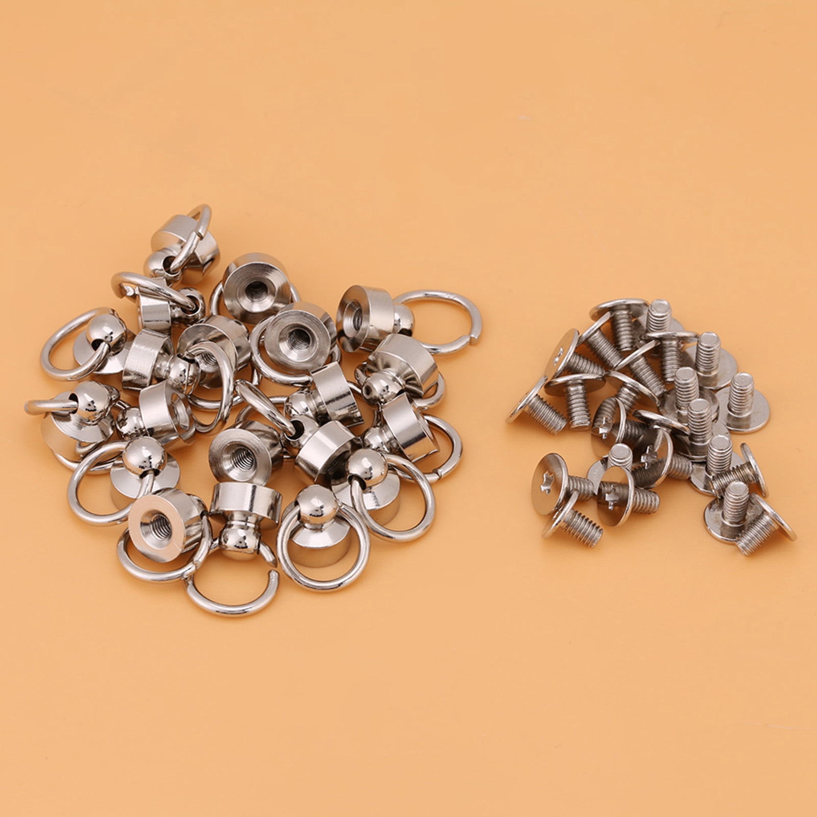 Rivets Attaches Bricolage Artisanat Cuir Sac à Main Étui de Téléphone Chaîne Sac Vis pour Bricolage Artisanat Cuir Sac à Main Remplacement 8mm Ensemble 20 pièces (Antique Bronze