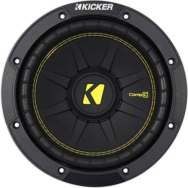 Kicker 44CWCD84 CompC 8 Inch 4 Ohm 200 Watt RMS Power Car Audio Sub
