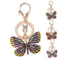 thumbnail image 3 of Bangcool Keychain Pendant Creative Rhinestone Butterfly Fashion Key Ring Charm Bag Charm, 3 of 8