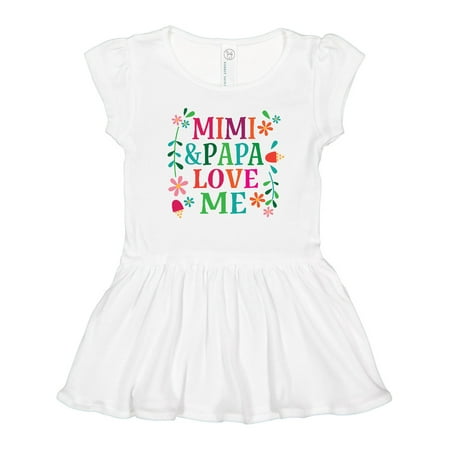 

Inktastic Mimi and Papa Love Me Gift Toddler Girl Dress