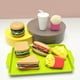 thumbnail image 5 of Juego de comida de simulación de papas fritas con hamburguesas | Accesorios de cocina de comida rápida | Incluye Sandwich de hamburguesa Palomitas de maíz Bandeja de papas fritas Cola | Simulación, 5 of 6