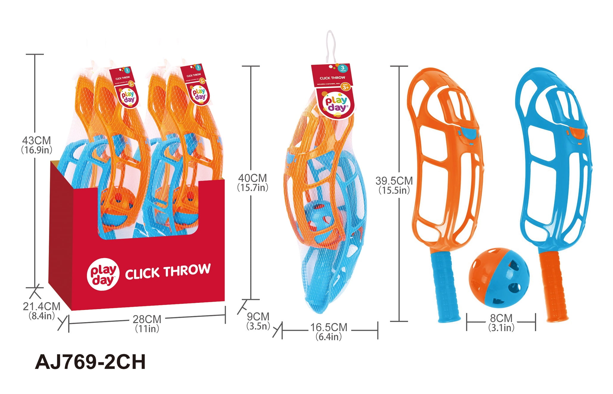Play Day Click N Throw – Fun & Interactive Outdoor Playsets, Children Ages 3+  (图4)