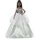 thumbnail image 1 of Barbie Signature 2021 Holiday Doll (12-inch, Brunette Braided Hair) in Silver Gown, with Doll Stand and Certificate of Authenticity, Gift for 6 Year Olds and Up Barbie -, 1 of 7