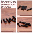 thumbnail image 4 of Ebony White Shell Pins Guitar Bridge Pegs Accessories Up and down Pillow String Wooden 6 Pcs, 4 of 6