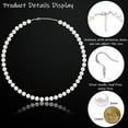 thumbnail image 4 of Ensemble de Bijoux en Perles Synthétiques Collier Bracelet Boucles d'Oreilles pour Femmes Filles, 4 of 6