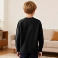 thumbnail image 4 of Jalioing Long Sleeve Shirt for Boys Casual Dropped Shoulder V Neck Texture Tops Kids Teens Plain Shirts 4-14 Years, 4 of 7